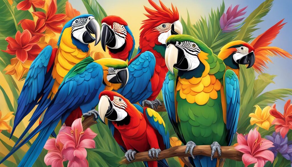 Types of Macaws - Blue and Gold, Scarlet, Green-winged, Hyacinth, etc.