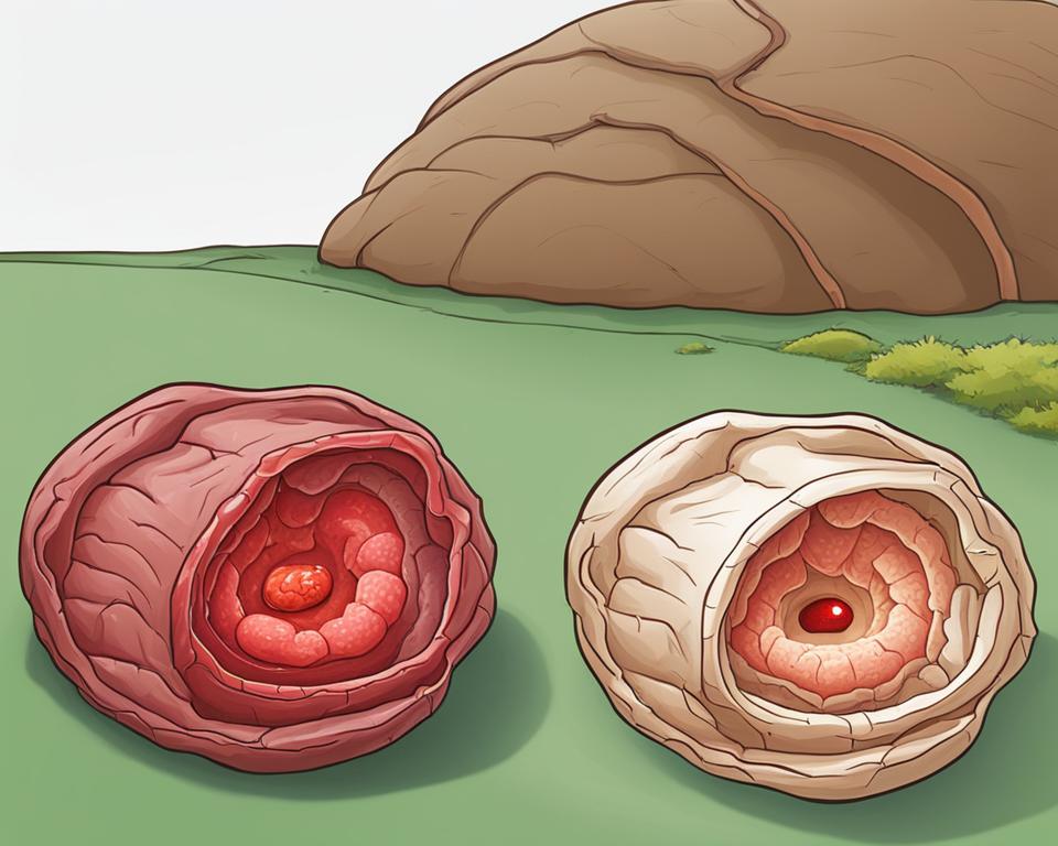 difference between abscess and cyst