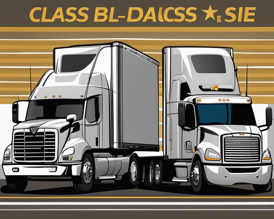 difference between class a and class b cdl