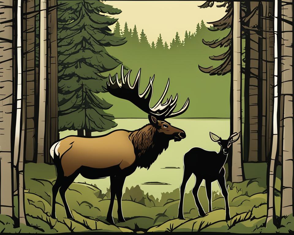 difference between elk and moose