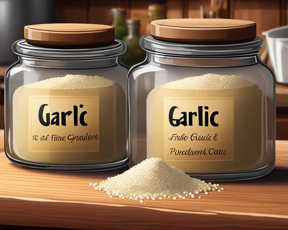 difference between garlic powder and granulated garlic