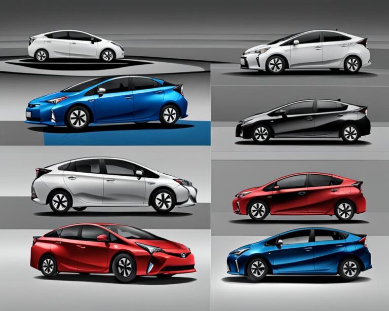difference between 2012 prius 2 3 4 5