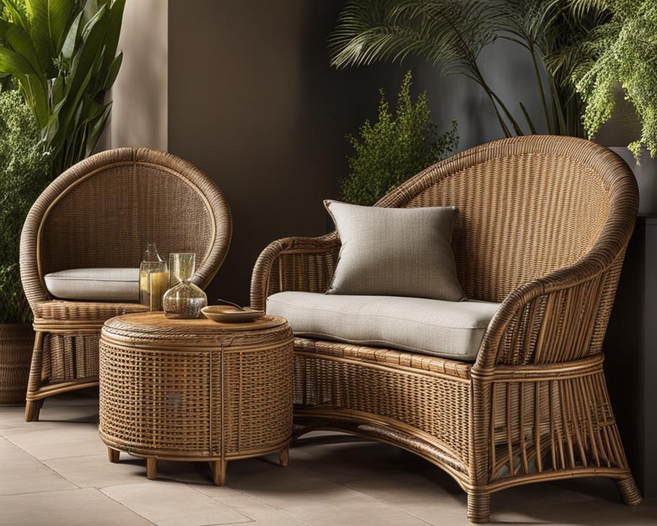 difference between rattan and wicker