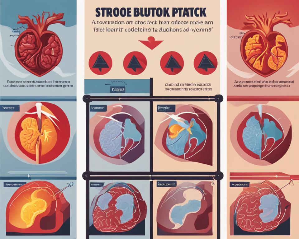 difference between stroke and heart attack