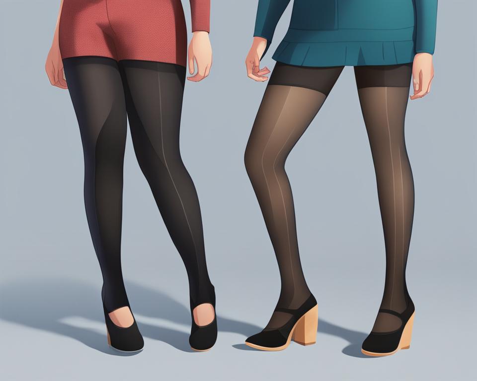 difference between tights and leggings