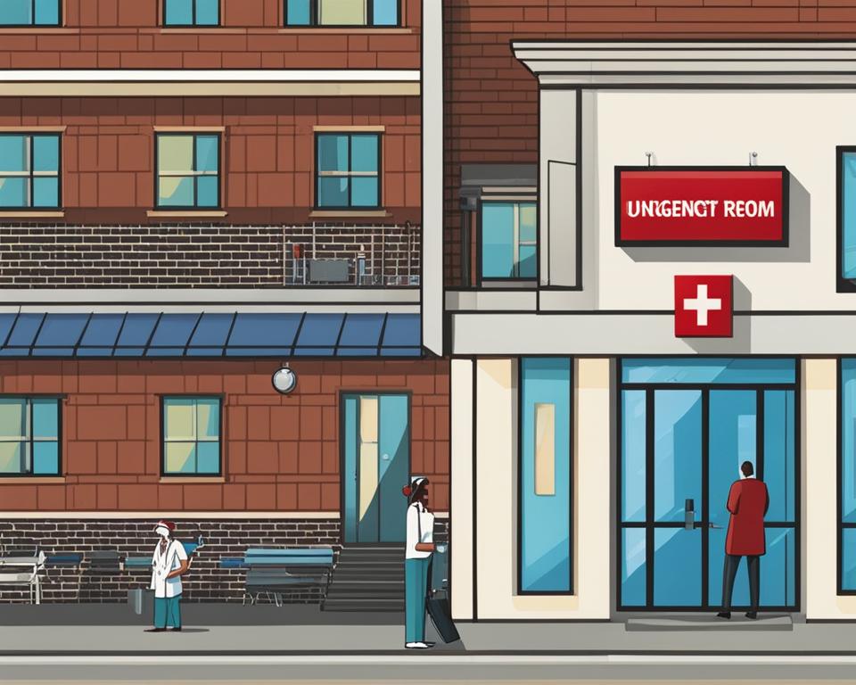 difference between urgent care and emergency room