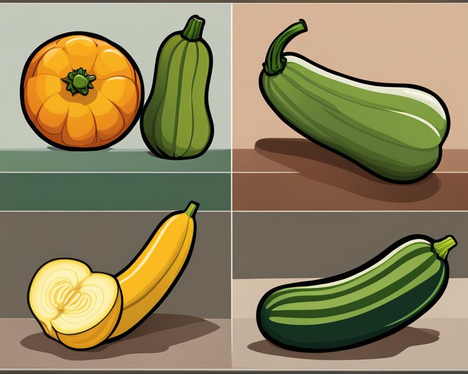 difference between zucchini and squash