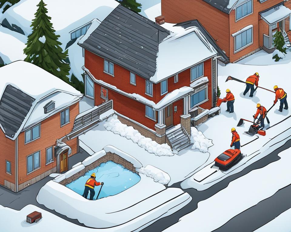 hiring a professional for roof snow removal