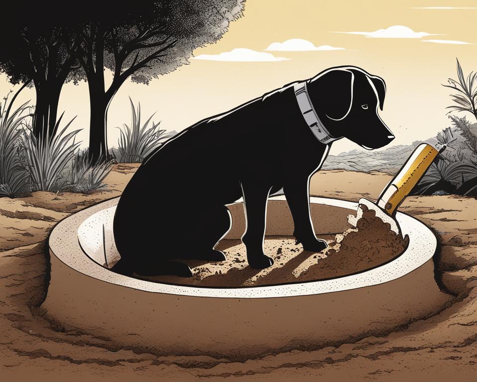 how deep to bury a dog