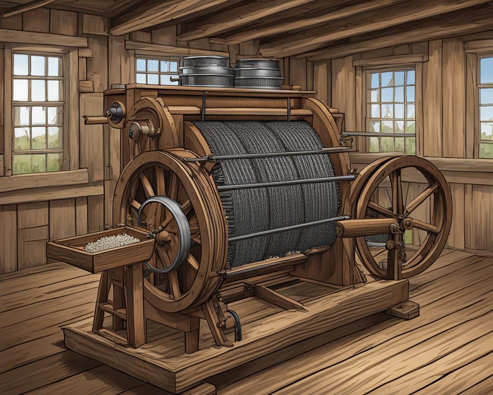 how does the cotton gin work