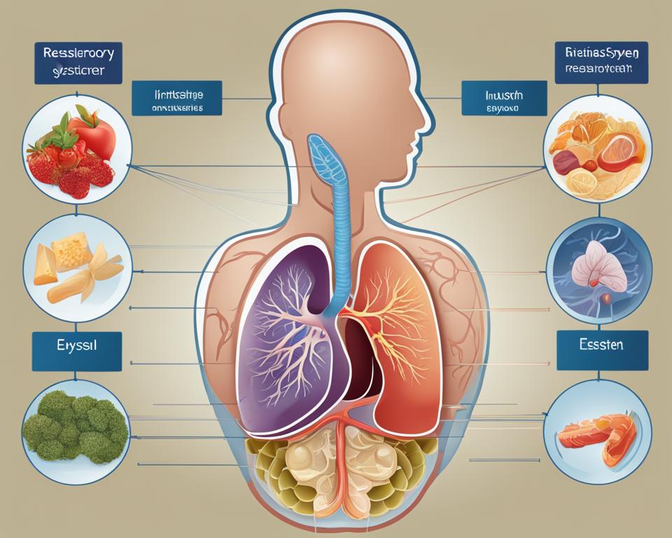 how does the respiratory system work with the digestive system