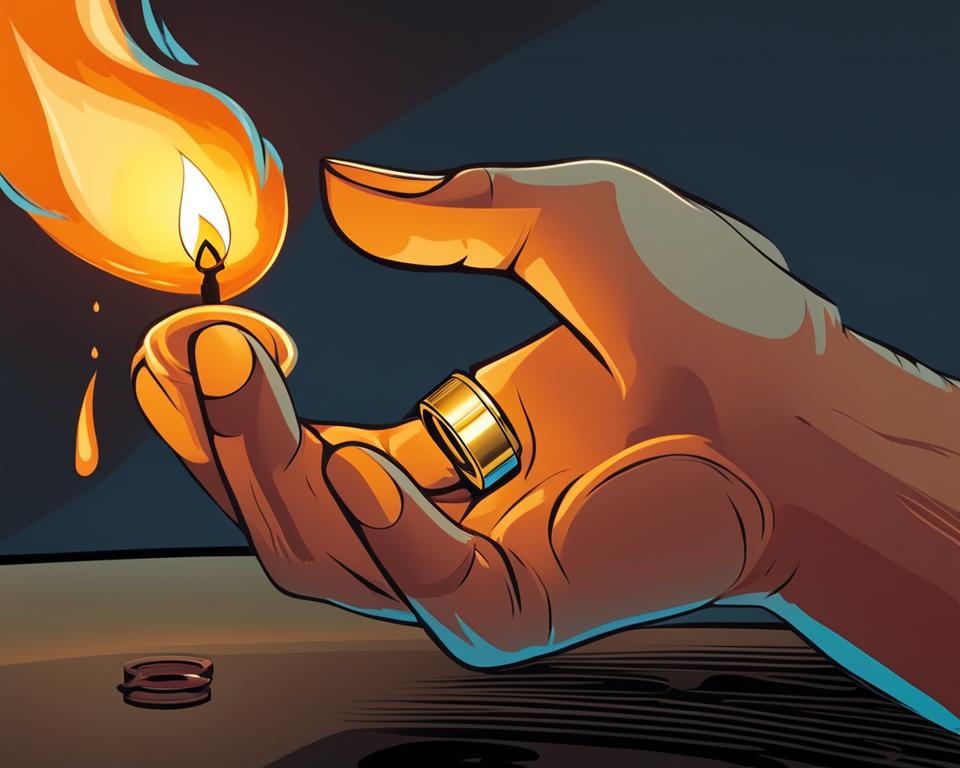 how to check if gold is real with a lighter