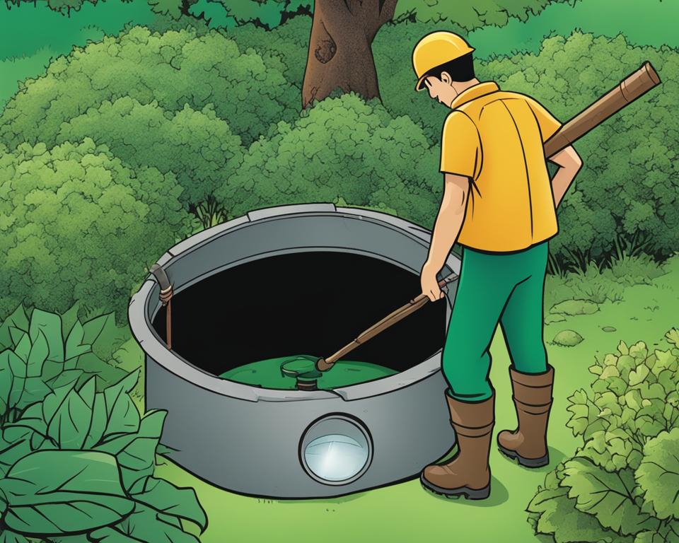 how to check septic tank is full