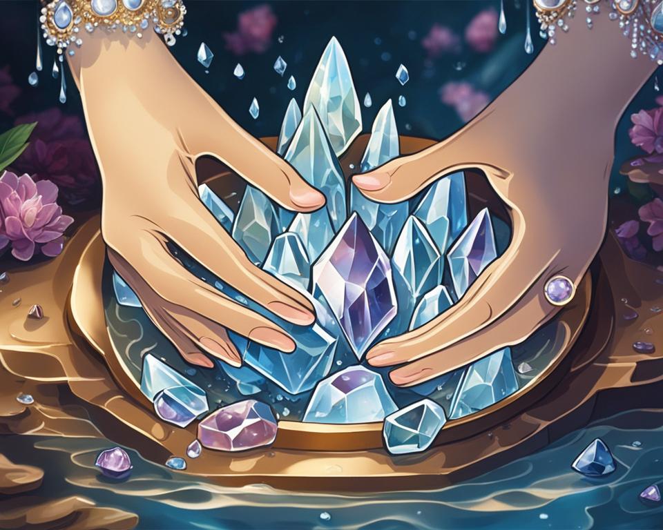 how to clean crystals