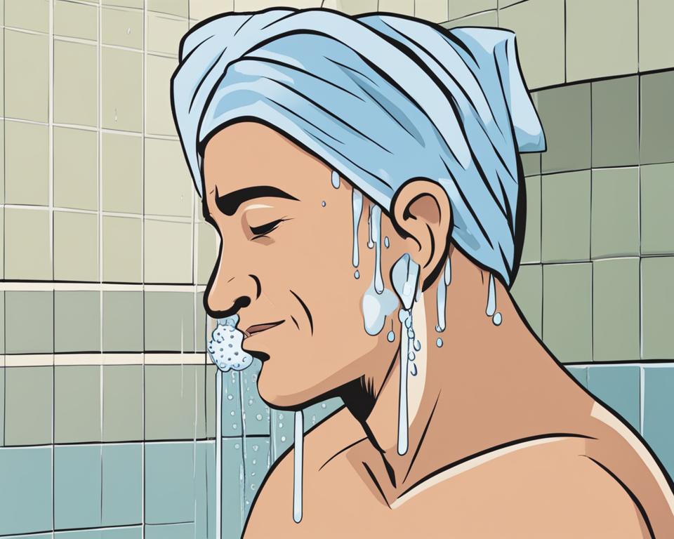 how to clean your ears in the shower