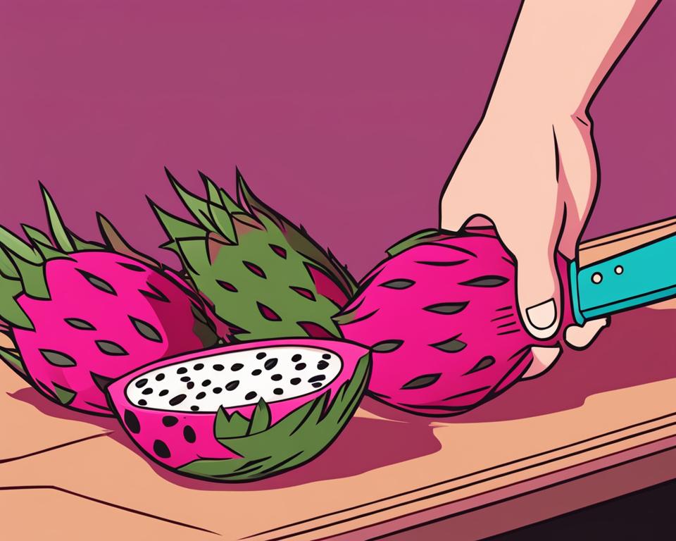 how to cut dragonfruit