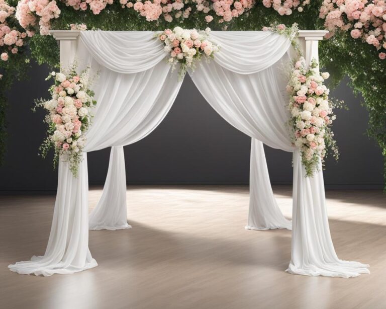 How to Decorate a Wedding Arch with Fabric (Guide)