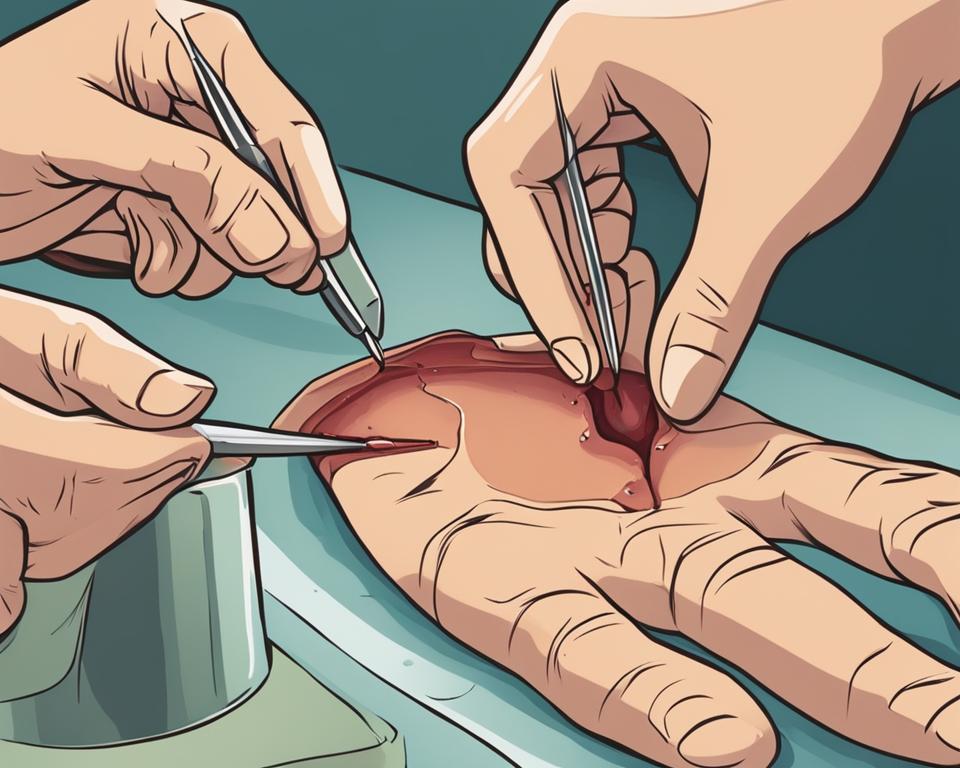 how to drain a cyst at home