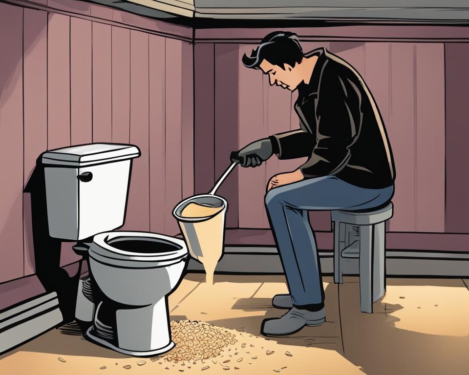 how to flush a toilet without water