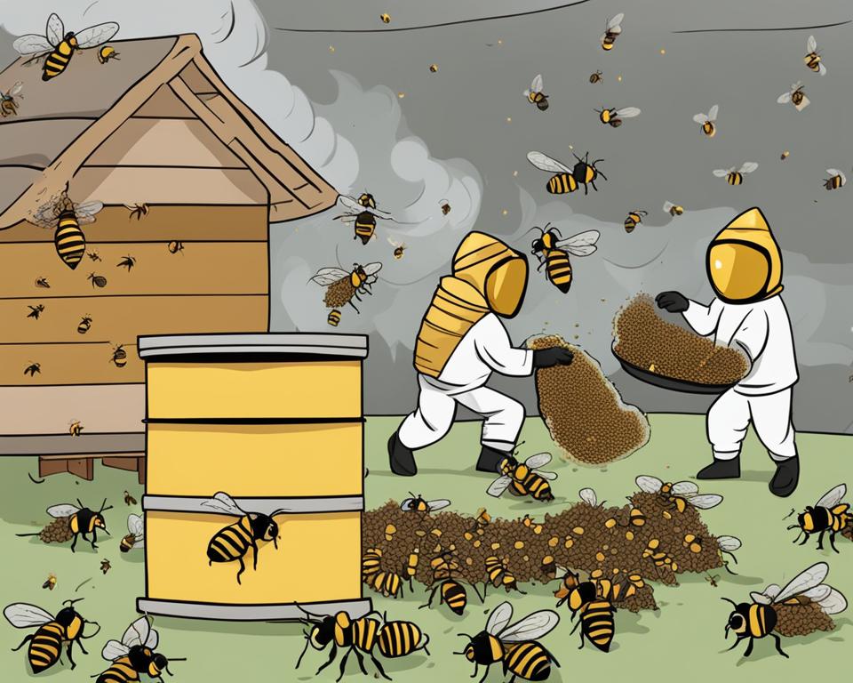 how to get rid of honey bees