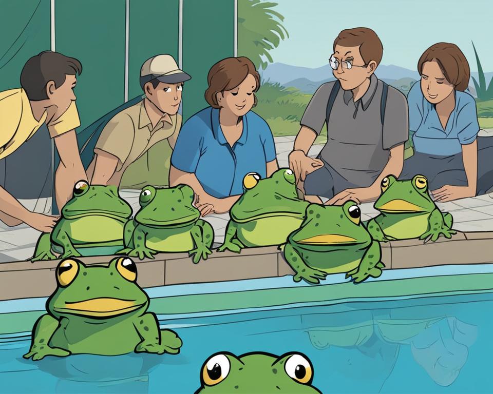 how to keep frogs out of pool