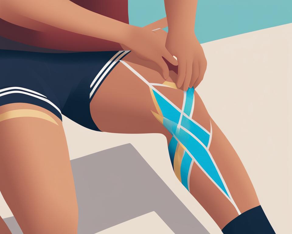 how to kt tape a knee