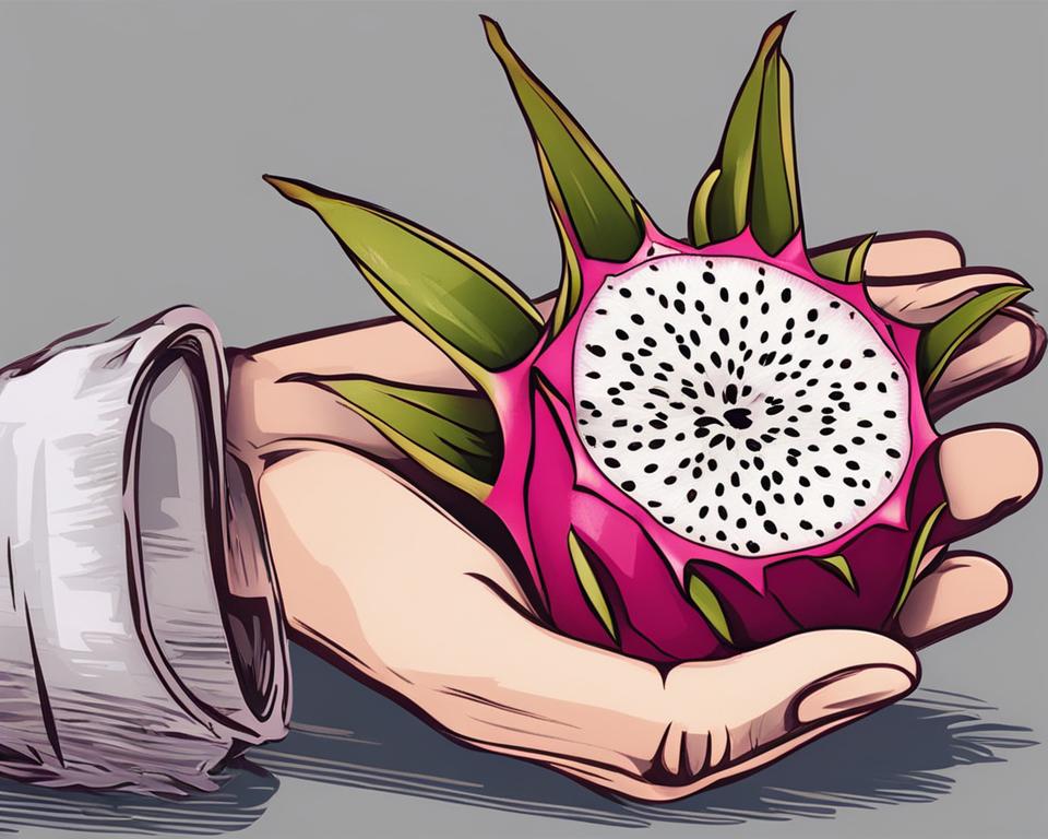 how to peel a dragon fruit