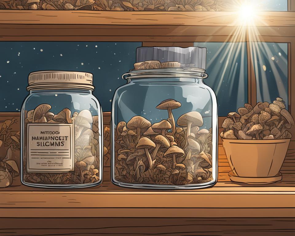 how to store magic mushrooms