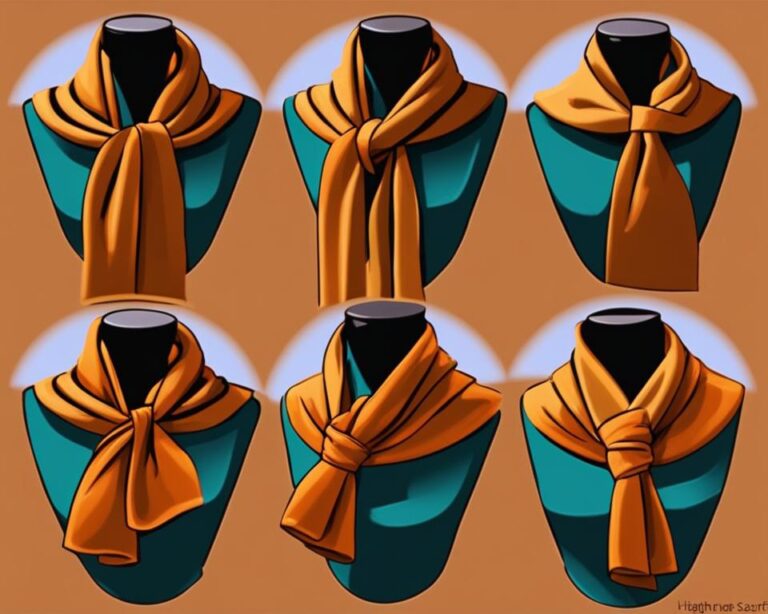 ways to tie scarves around your neck