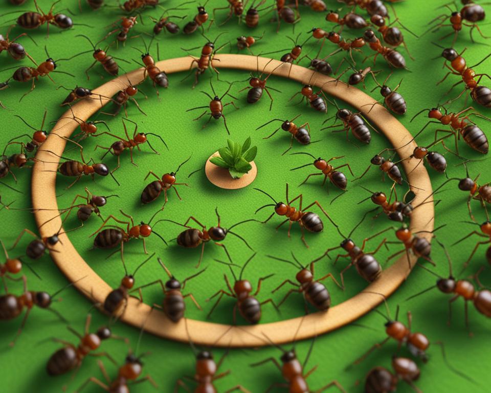 why do ants run in circles