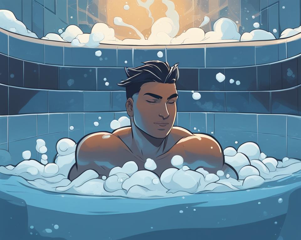 why do athletes take ice baths