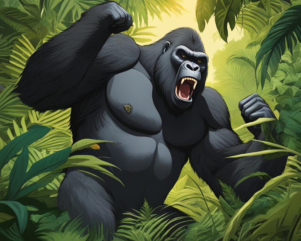 why do gorillas beat their chest