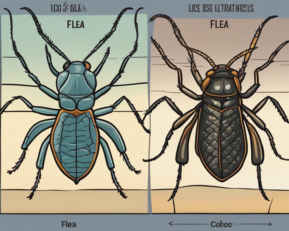 difference between lice and fleas