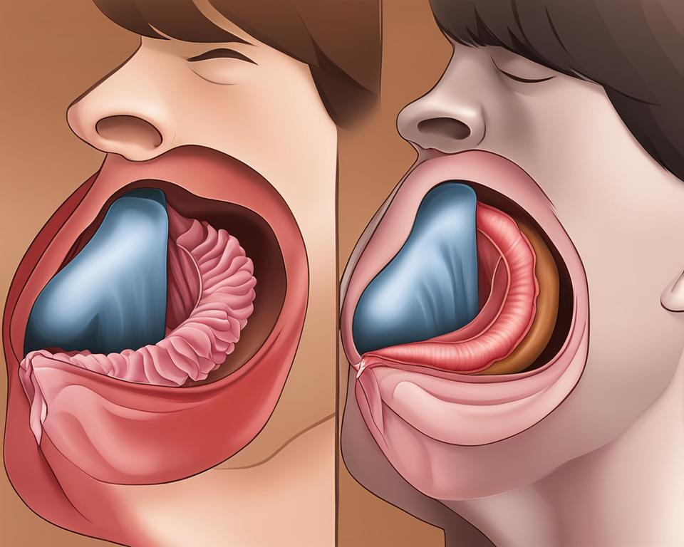 epiglottis and uvula