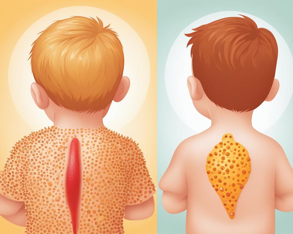 heat rash vs chickenpox