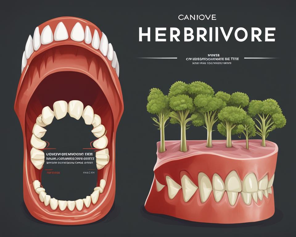 herbivore vs carnivore teeth