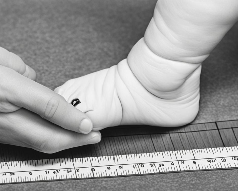 how to measure a babys foot