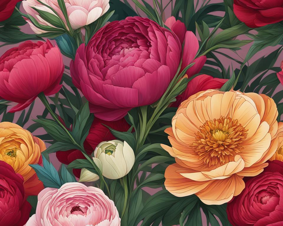 ranunculus vs peony