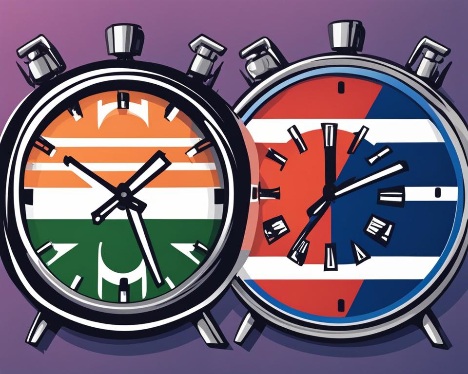 what time difference between india and usa