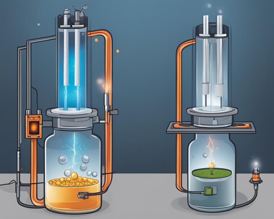 voltaic vs electrolytic cell