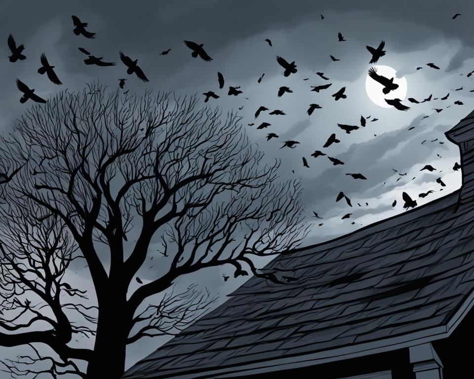 meaning of crows hanging around