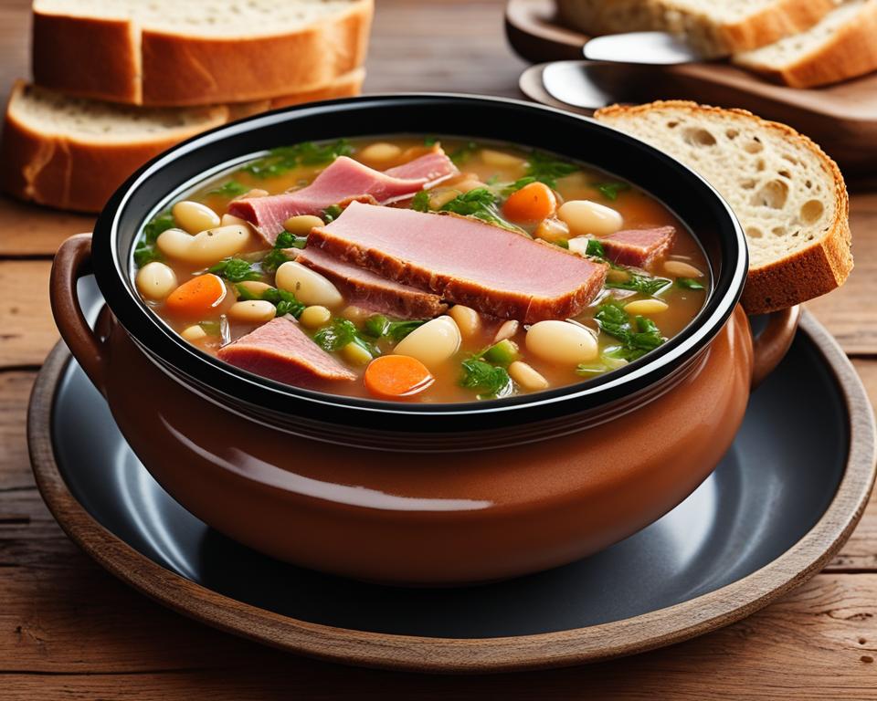 Ham Bean and Cabbage Soup Recipe