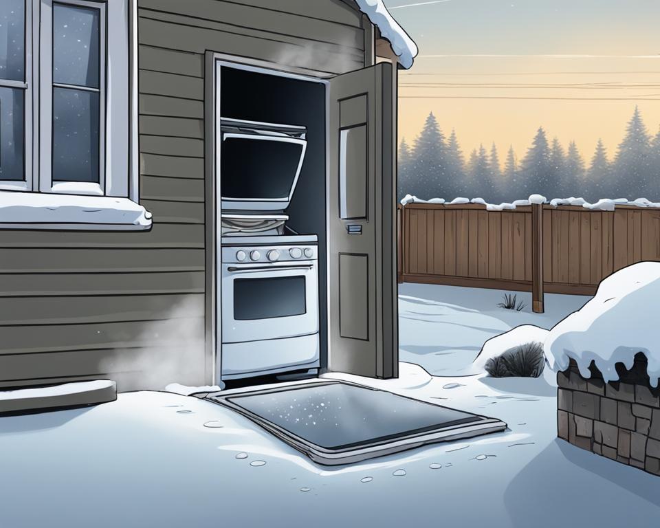 Is it safe to use the dishwasher in negative temperatures?