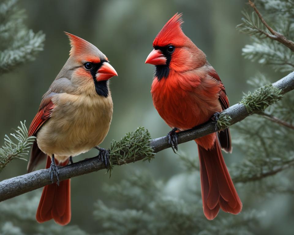 Male vs. Female Cardinals