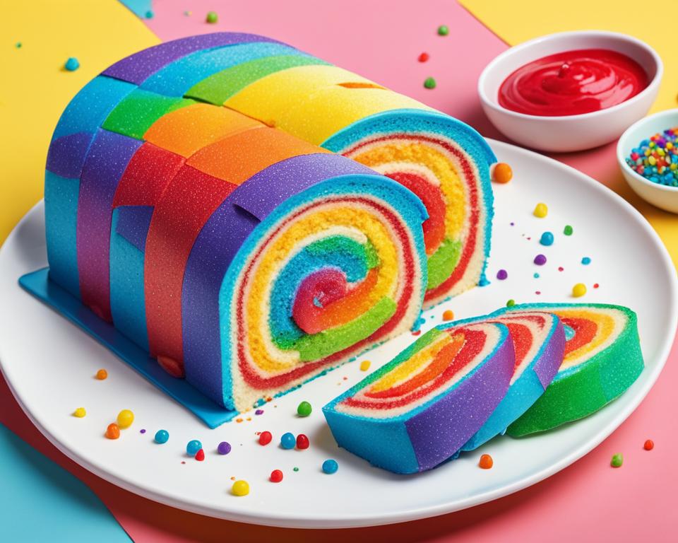 Rainbow Cake Roll Recipe