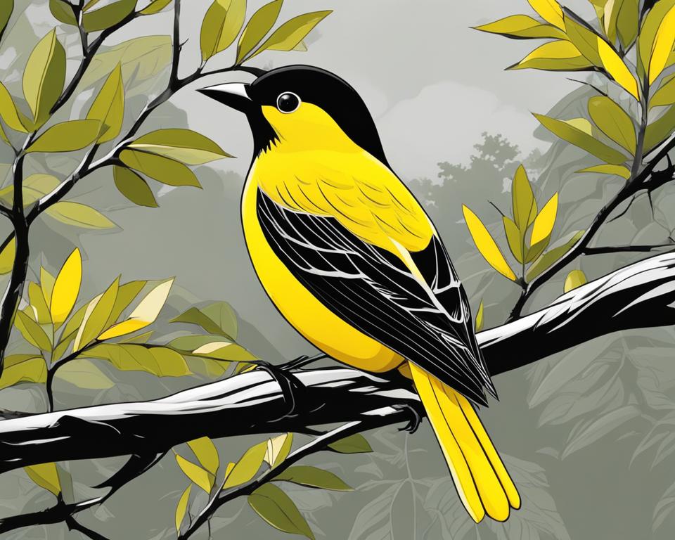Yellow, Black, and White Bird (Types & Species)