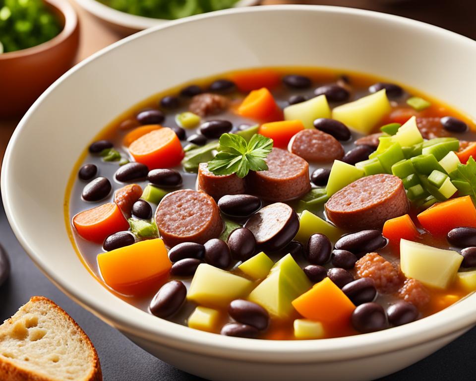 Black Bean Sausage Soup
