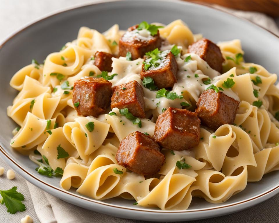 Garlic Sausage Pasta (Recipe)