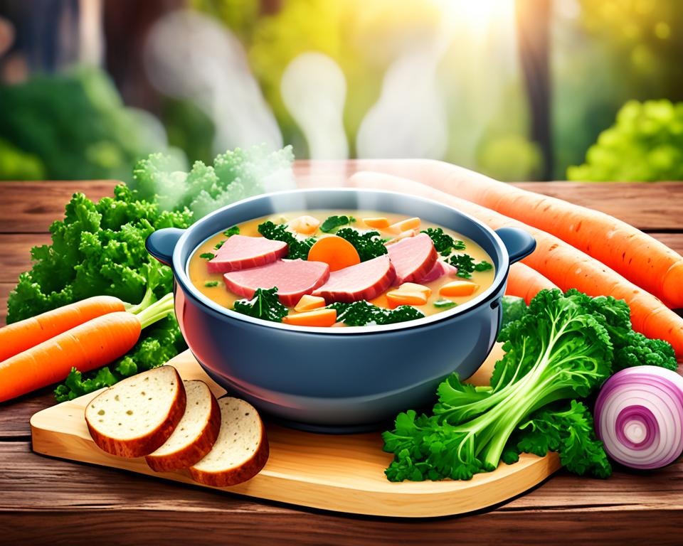 Ham & Kale Soup (Recipe)