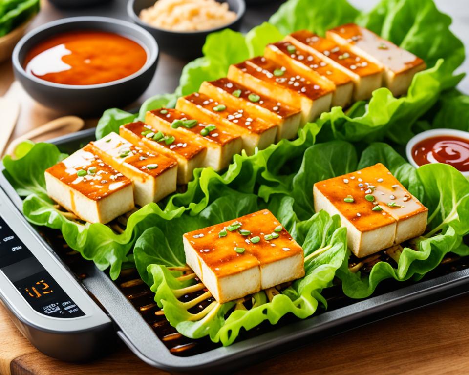 Honey Sriracha Tofu Air Fryer
